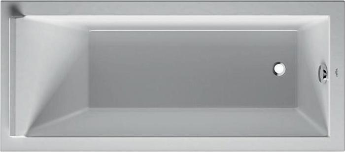 Duravit Vasca rettangolare STARCK 1 inclinazione posteriore 1700x750mm bianco (165 l, 170 cm, 75 cm)