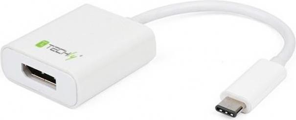 Immagine prodotto Techly IADAP-USB31-DP. Versione USB: 3.1 (3.1 Gen 2), Connettore USB: USB Type-C, Genere del connettore (USB-C, 15 cm)