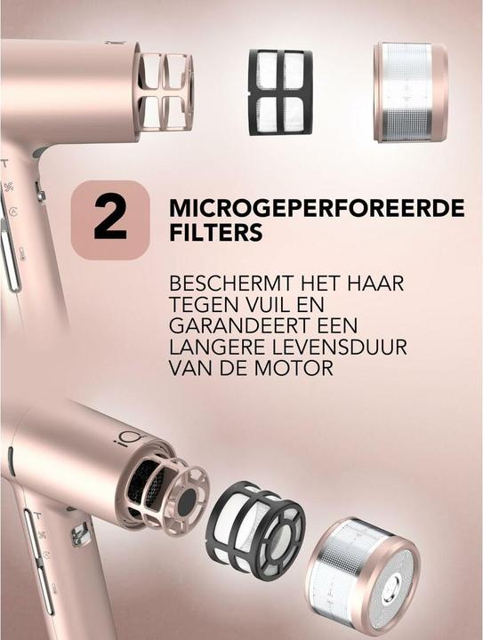 Immagine prodotto GAMA Asciugacapelli iQ 3 perfetto - oro rosa (1600 W)