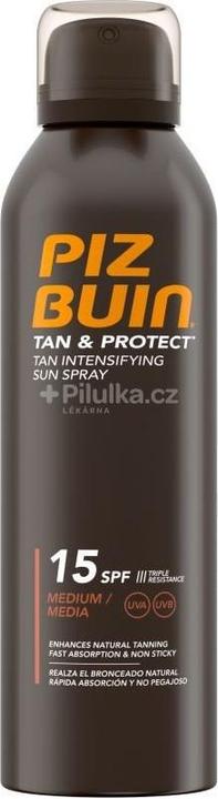 Actual product image Piz Buin Tan & Protect (Sun spray, SPF 15, 150 ml)