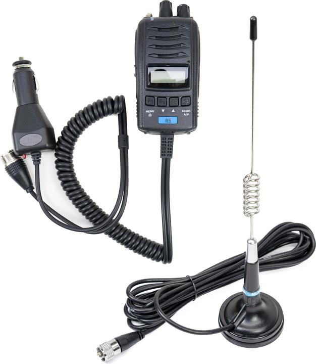 Produktbild PNI Paket CB-Funkgerät TTi TCB-H100 + CB-Antenne ML29, Länge 34 cm