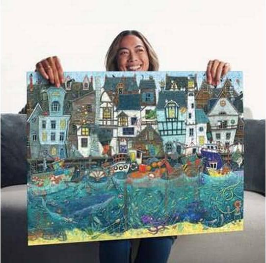 Image du produit Ravensburger Habour of Wonders: Bustling Fantasy Port (1500 pièces)