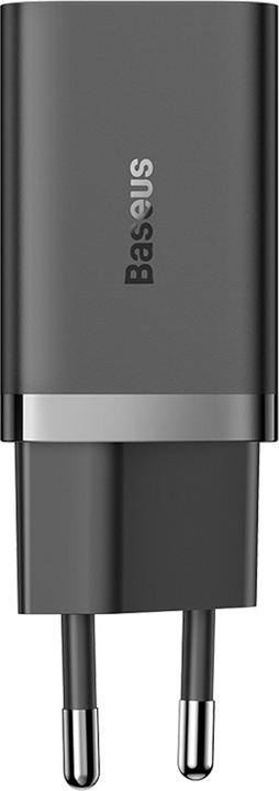 Produktbild Baseus Wandladegerät GaN5 40W, 2x USB C (Schwarz) (40 W, 2 Ports)