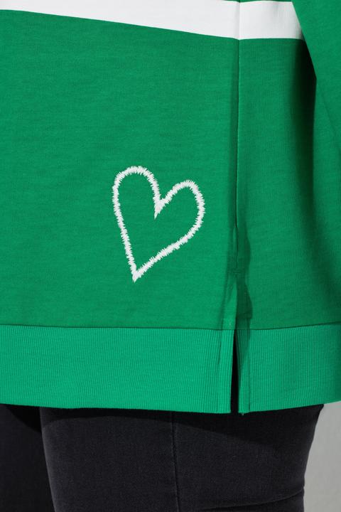 Actual product image Ulla Popken Breton Stripe Sweatshirt (58, 60)