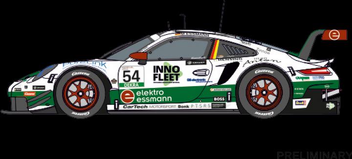 Carrera D132 Porsche 911 RSR, No.54