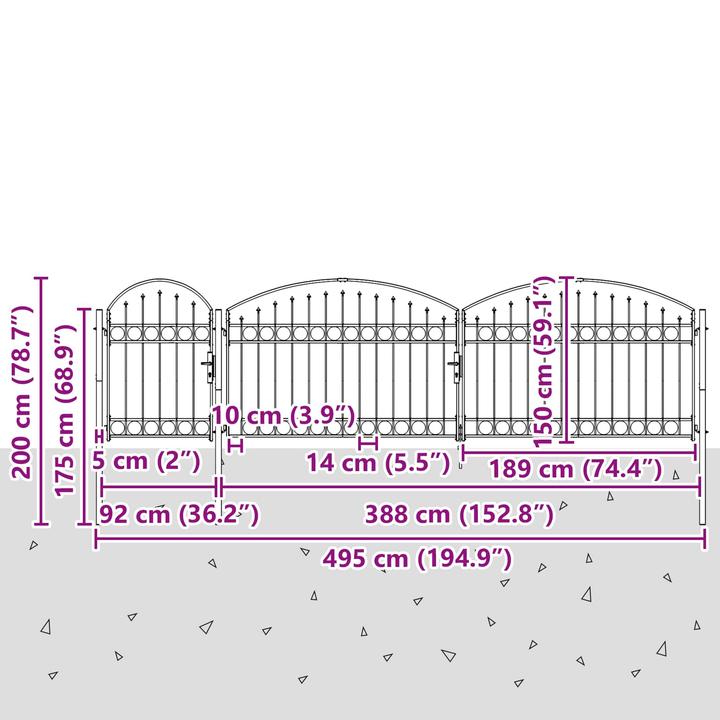 Image du produit vidaXL Gartenzaun-Tor