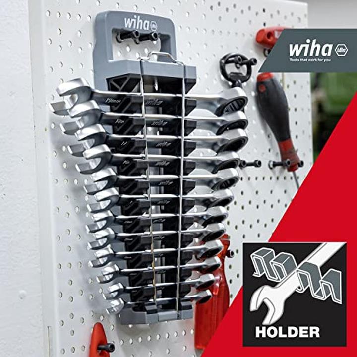 Actual product image Wiha Ring ratchet open-end spanner set (8 mm, 9 mm, 10 mm, 11 mm, 12 mm, 14 mm, 16 mm, 18 mm, 13 mm, 15 mm, 17 mm, 19 mm)