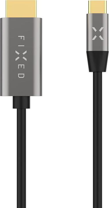 Actual product image Fixed Video Cable USB-C/HDMI, USB-C 3.1 Gen 2 18Gbps, HDMI 2.0 4K60Hz, 2m, gray (2 m)