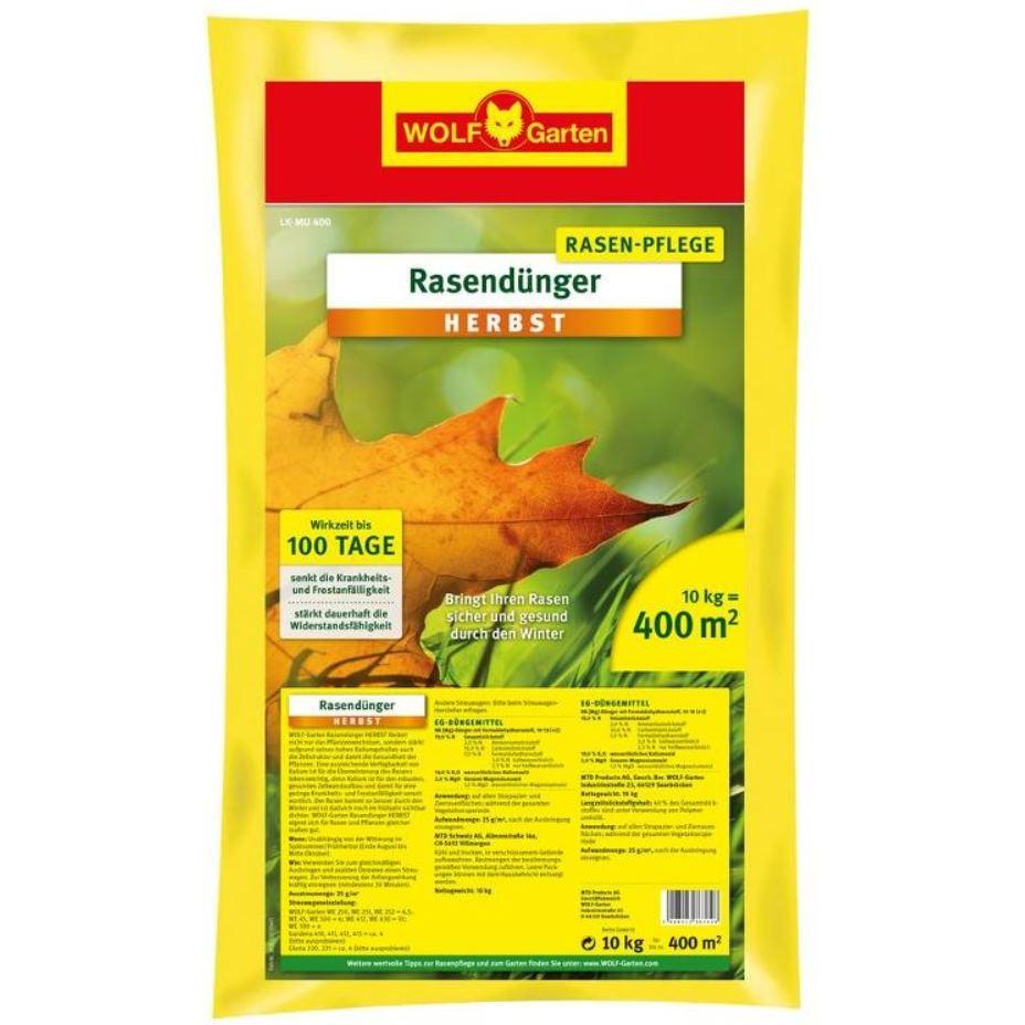 Wolf-Garten, Dünger, WOLF Rasen-Herbst-Dünger 10 kg 400 m² (10 kg)