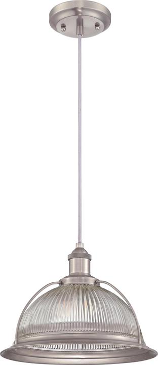 Immagine prodotto Westinghouse Lampada a sospensione in nichel retrò e vetro trasparente con 1 lampada (E27)