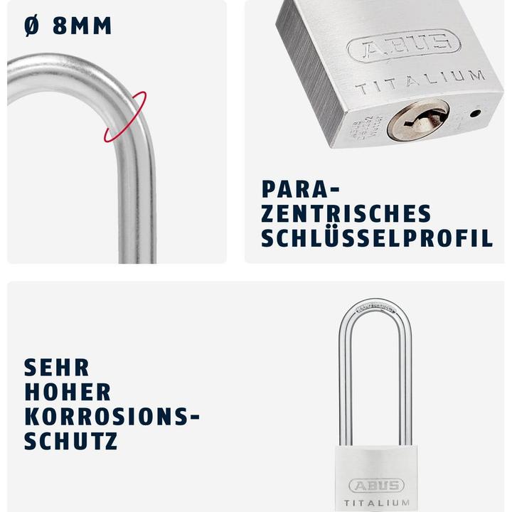 Immagine prodotto Abus Lucchetto 64TI / 50 HB 80 GL