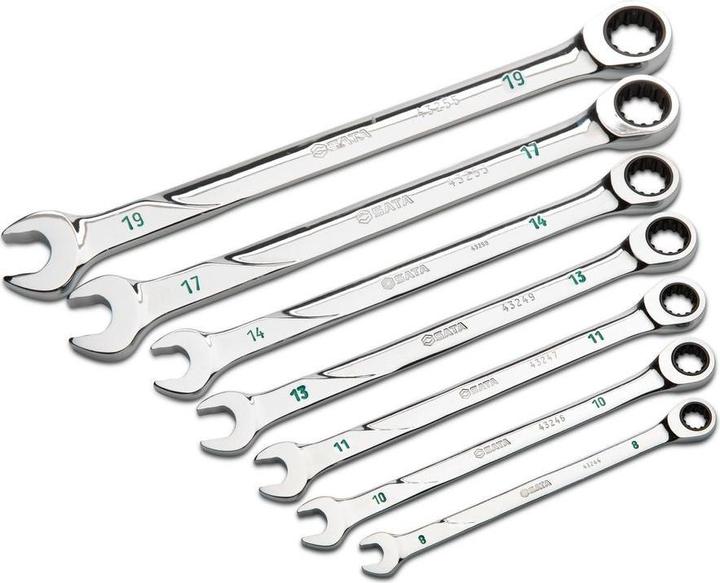 Actual product image SATA 120XP & X6 Ratschen-Ringmaulschlüssel Set, 7-Tlg.