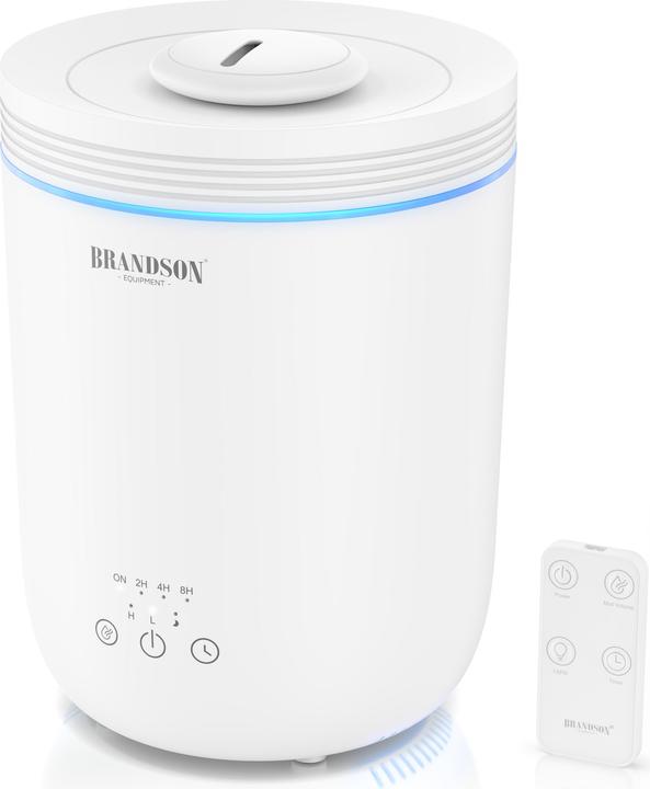 Brandson Luftbefeuchter Aroma Diffuser 2,2L, RGB Stimmungslicht, 3 Nebelstufen, leise, Fernbedienung, Timer