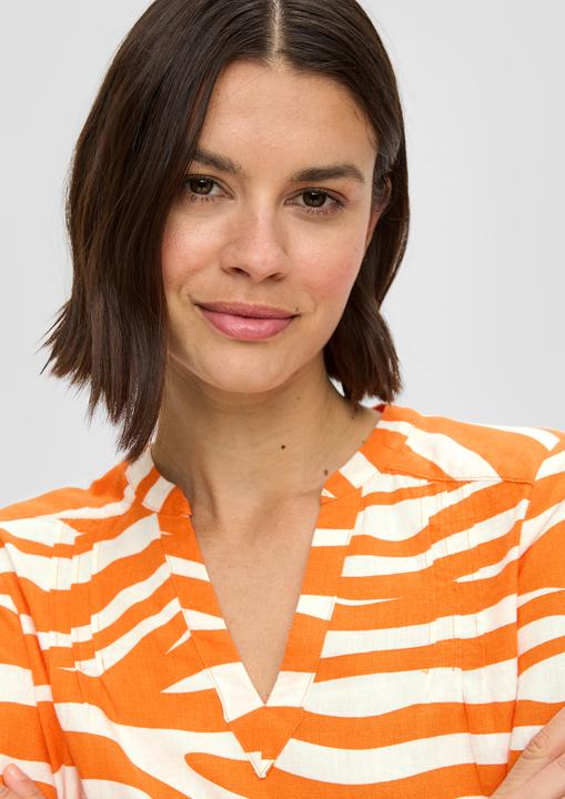Actual product image s.Oliver Bluse Tunikabluse aus Leinenmix (38)