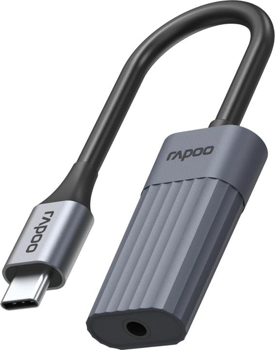 Produktbild Rapoo USB-C Adapter UCA-1012 USB-C auf 3,5 mm Audio, grau (00226493) (0.15 m, USB 3.2 Gen 1)