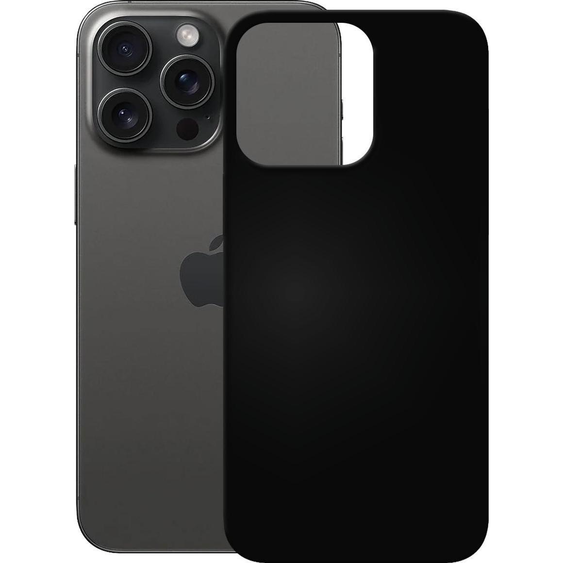 Pedea Soft TPU Case (Apple iPhone 15 Pro Max), Smartphone Hülle, Schwarz