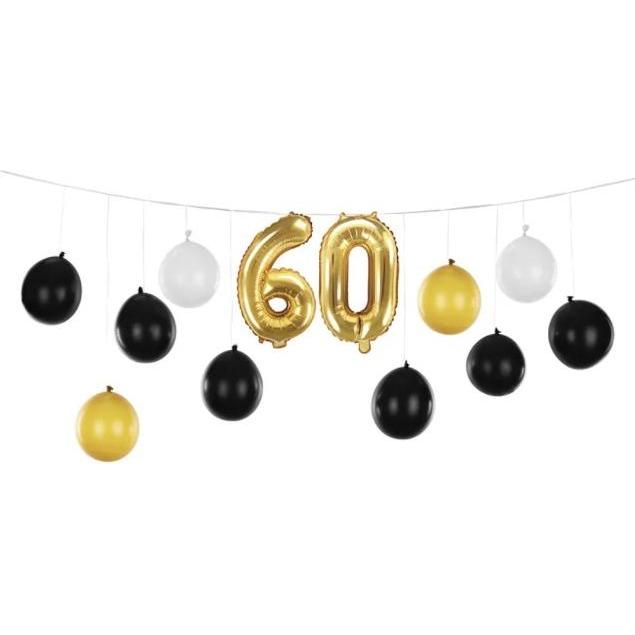 Partydeco Ballongirlande 60. Geburtstag - DIY