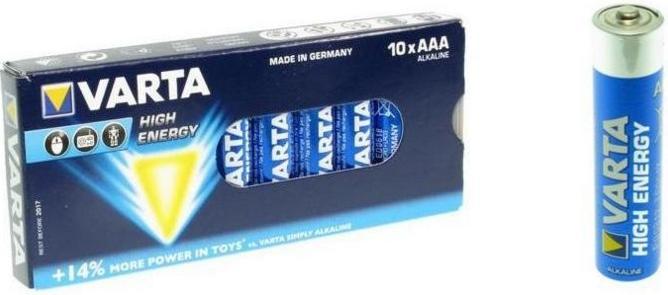 Immagine prodotto Varta Batt.High En.LR03 sciolto 10pz (10 pz., AAA, 1100 mAh)