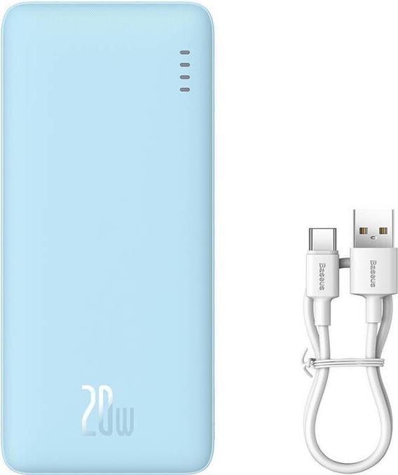 Actual product image Baseus Airpow 10000 mAh 20W powerbank (blue) (10000 mAh, 20 W, 37 Wh)