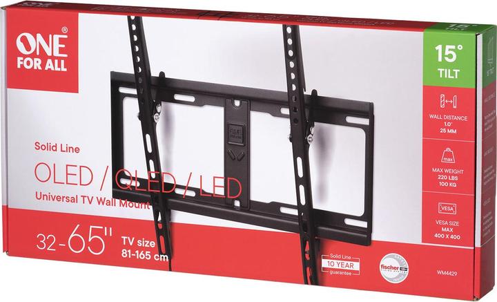 Image du produit One for All WM4429 65" WH Tilt TV-Wandhalterung (Mur, 100 kg, 32" - 65")