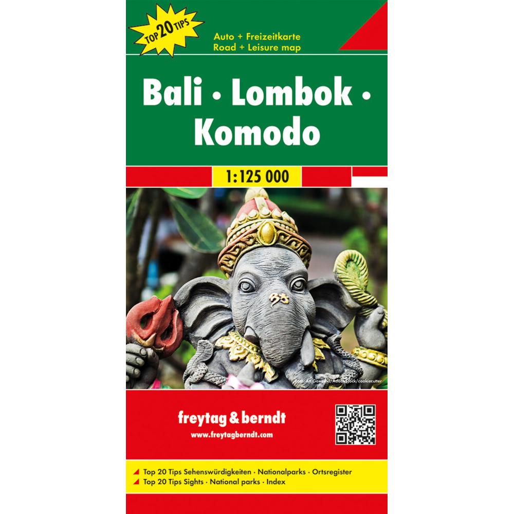 Freytag Berndt Autokt. Bali,Lombok,Kom, Landkarte