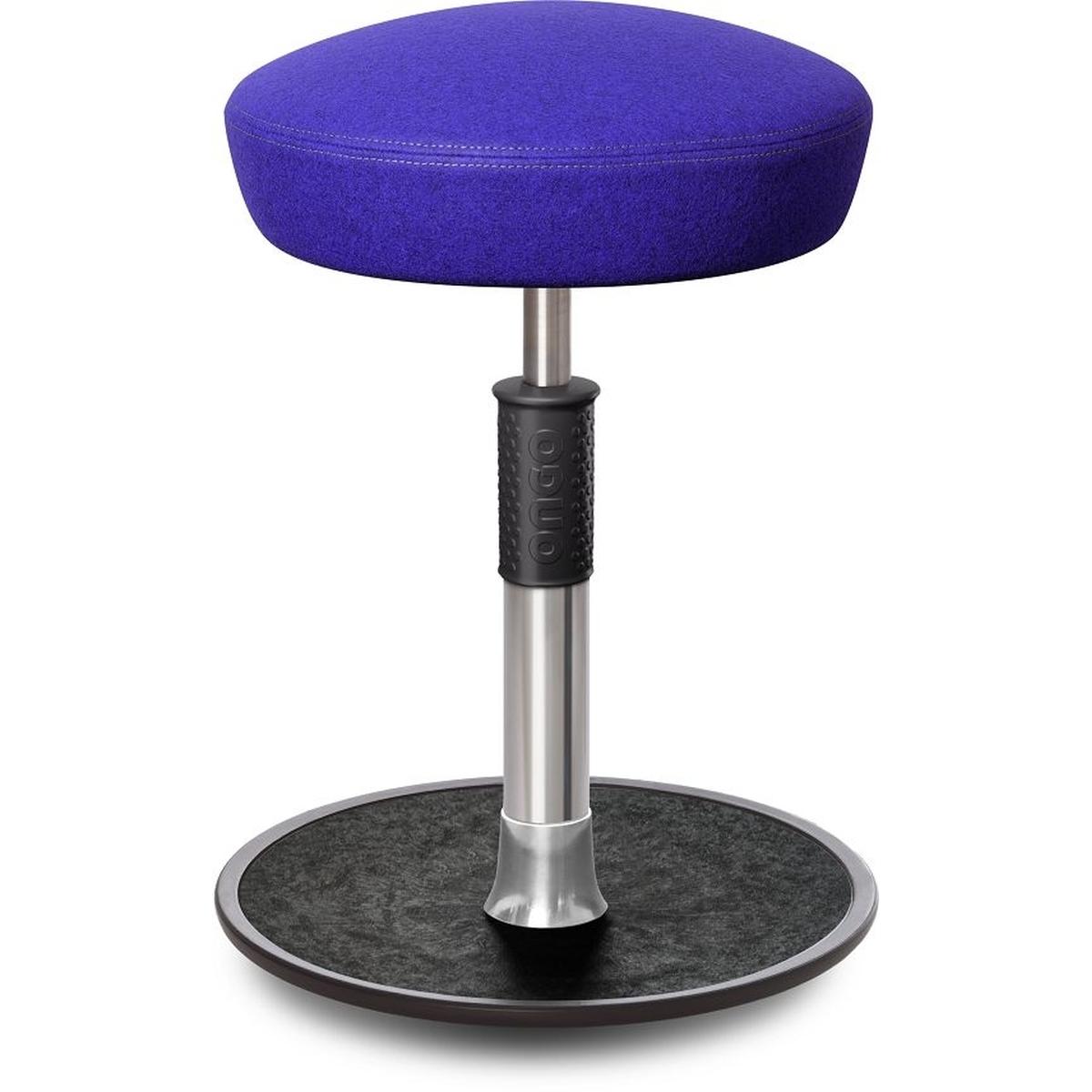 Ongo, Bürostuhl, Sitz- Stehhocker Free Regular Hutsitz kvadrat Divina Mel. r.blau chr. /schw.