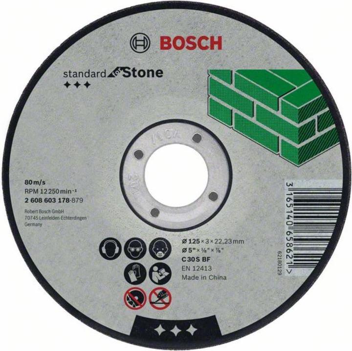 Image du produit Bosch Professional Zubehör Disque à tronçonner PRO Stone, 125 x 3 x 22,23 mm