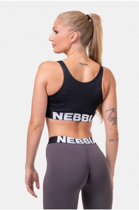 Actual product image Nebbia Smart Zip Front Sports Bra 578 Black (M)
