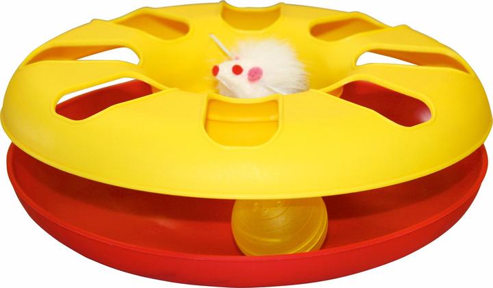 Produktbild Kerbl RACING WHEEL Katzenspiel- zeug ø 24 cm, farbl. sort. (Beschäftigungsspielzeug Katze)