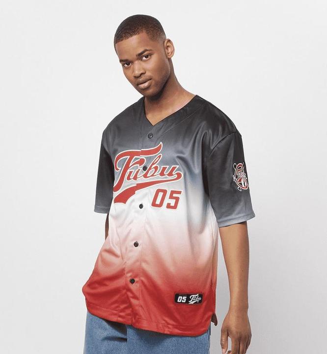 Actual product image Fubu Jersey Varsity Baseball Jersey Gradient (S)
