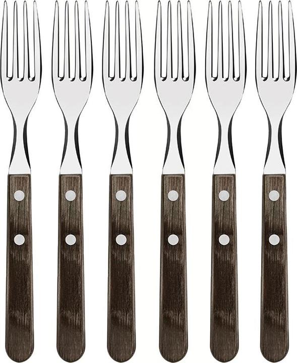 Tramontina Fourchette de table Jumbo n polywood châtaigne 20,5 cm 6 uds (6 pcs, Fourchette)