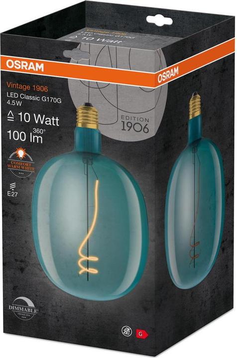 Produktbild Osram Vintage 1906 (E27, 4.50 W, 100 lm, 1 x, G)