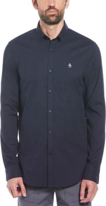 Immagine prodotto Penguin Camicia Oxford Ecovero Elasticizzata a Manica Lunga con Bottoni (M)