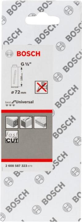 Image du produit Bosch Professional Zubehör PRO Core Cutter dry, 72 x 150 mm, G 1/2 pouce (72 mm)