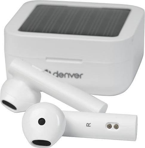 Image du produit Denver TWS-62 TW BT Earbuds avec panneau solaire blancá (6 h, Sans fil)