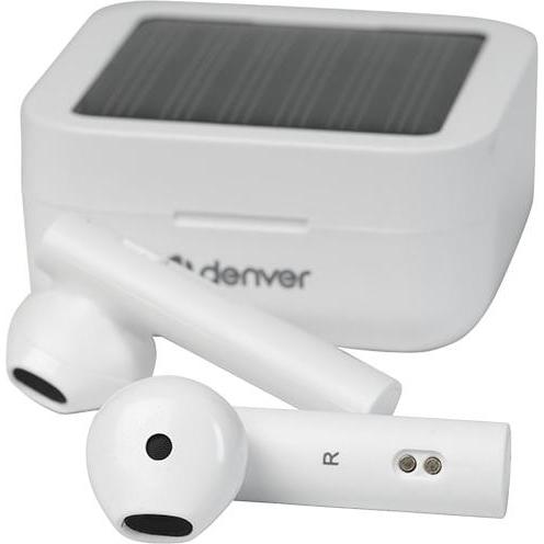 Thumbnail - Denver TWS-62 TW BT Earbuds m. Solarpanel weiá (6 h, Kabellos), Kopfhörer, Weiss