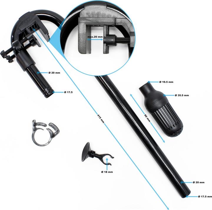 Actual product image SunSun Spare Part HW-304 Suction Kit Elbow Tube Skimmer Extension Ext. Filter