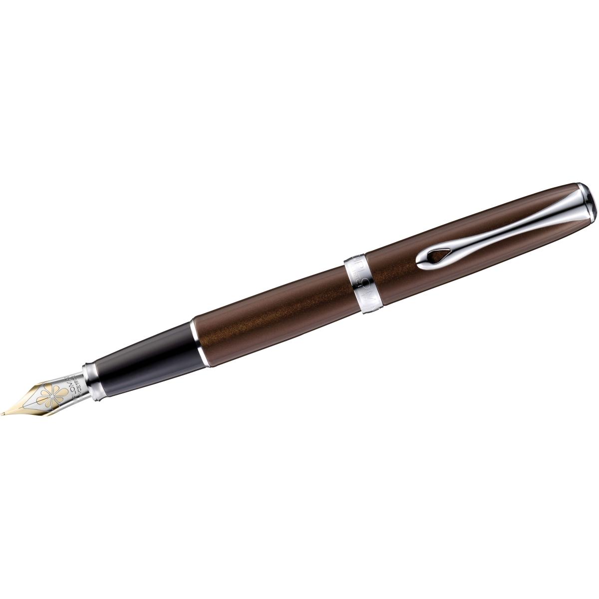 Diplomat, Schreibstifte, Füllhalter Excellence A2 Marrakesh chrom 14 kt B (Braun, Chrom, 1 x)