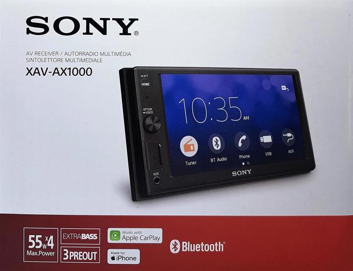 Actual product image Sony XAV-AX1000 (Apple Carplay)