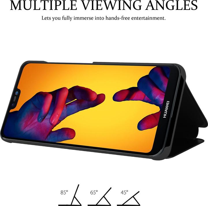 Actual product image Cadorabo Smart View Mirror Book Case for Huawei P20 LITE 2018 / NOVA 3E (Huawei Nova 3E)