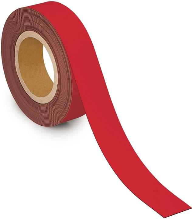 Image du produit Maul bande magnétique, 40 mm x 10 m, épaisseur : 1 mm, rouge (1 x)
