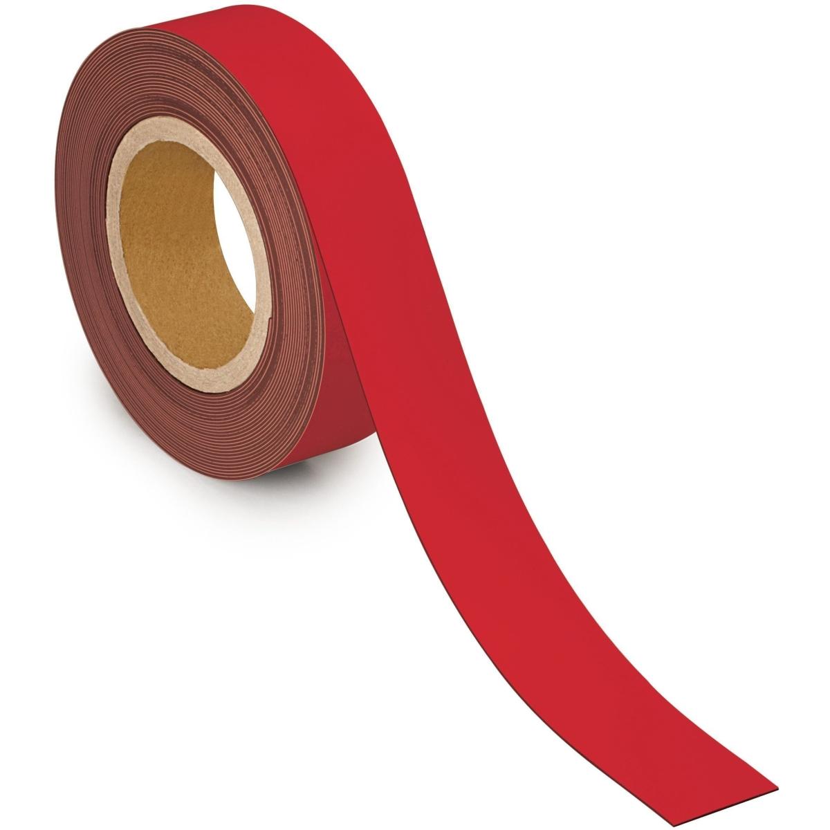 Maul, Magnet, Magnetband, 40 mm x 10 m, Dicke: 1 mm, rot (1 x)