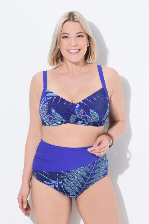 Immagine prodotto Ulla Popken Bikini con felci, coppe morbide e drappeggio (44)