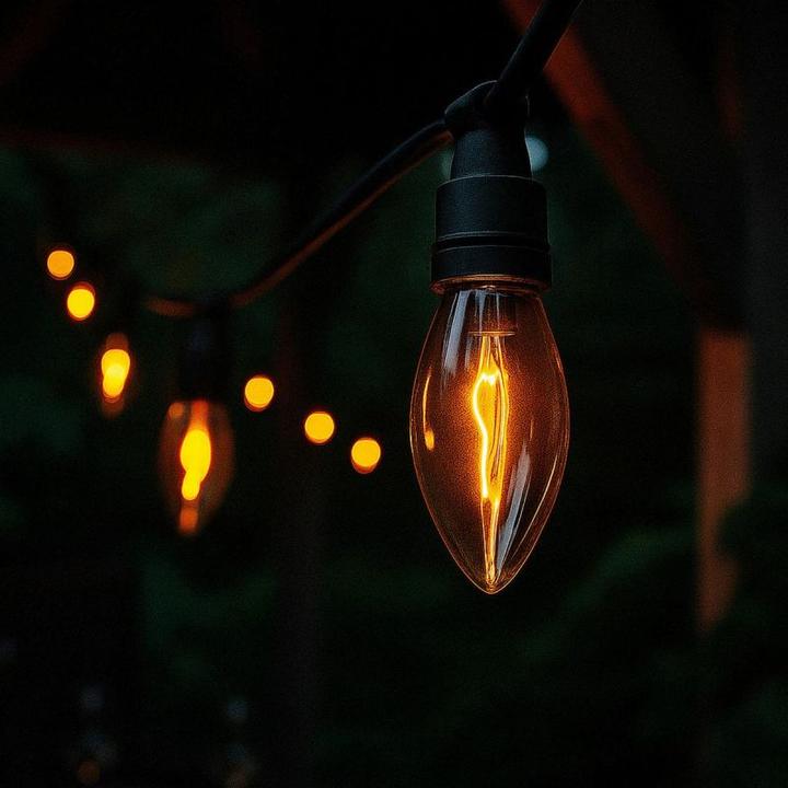 Actual product image Lifetime LED fairy lights 5.1 m 1.5 m black flame effect (5.10 m)