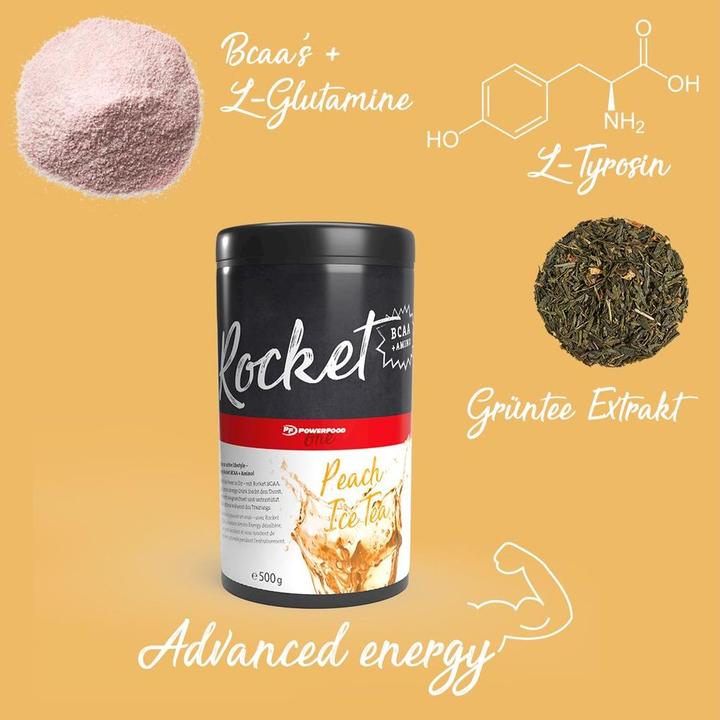 Actual product image PowerFood One One Rocket BCAA (Ice Tea Peach, 1 x)