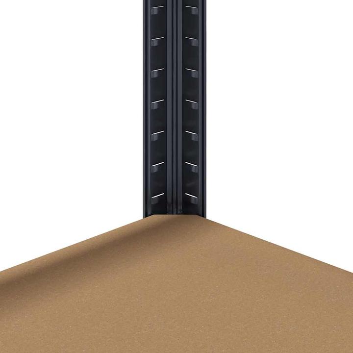 Produktbild VidaXL Lagerregale mit 5 Böden 2 Stk. Anthrazit Stahl & Holzwerkstoff