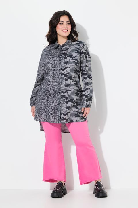Produktbild Angel of Style Longbluse, Straight Fit, farbiger Leo und Camouflage (54)