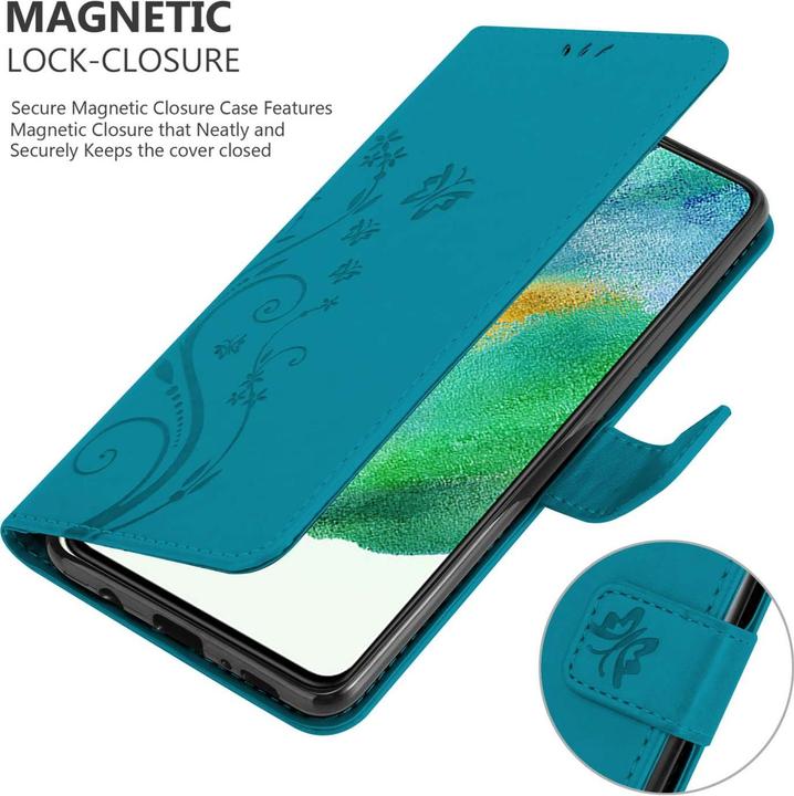 Image du produit Cadorabo Coque pour Samsung Galaxy S21 FE pour Fleur Book (Samsung Galaxy S21 FE)