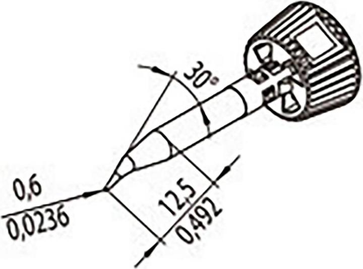 Image du produit 0142SDLF06L/SB Pointe à souder Taille de la pointe 0.60 mm Contenu 1 pc.