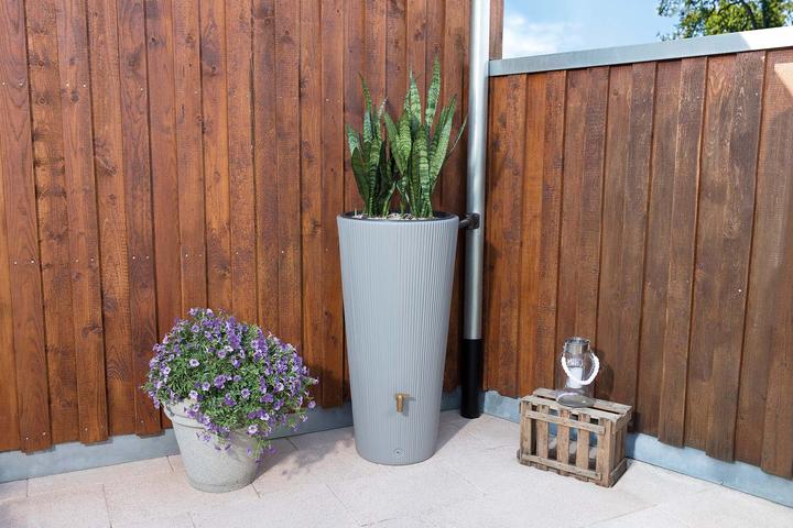 Image du produit Graf Réservoir d'eau de pluie " VASO 2 en 1 " gris zinc - 220 l avec bac à plantes (220 l)